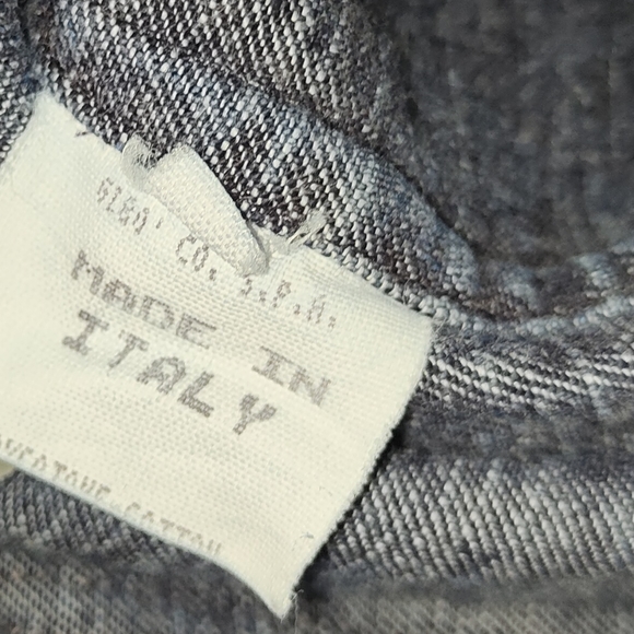 Jean Colonna Blue Jacket Denim Size Medium Full Zip - Picture 10 of 11